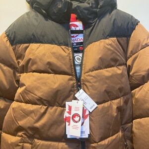 Canada Goose Men's Black and Brown Puffer Jacket BRAND NEW W/Tags!!!MSRP $200
